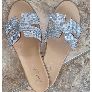 Rhinestone Comfy Sandals